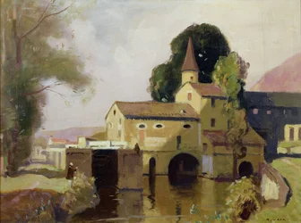 Moulin de Coty, Cahors, c.1924 (óleo sobre lienzo)