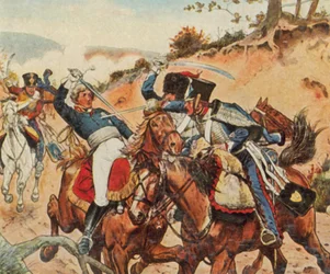 Muerte heroica del príncipe Luis Fernando de Prusia cerca de Saalfeld
