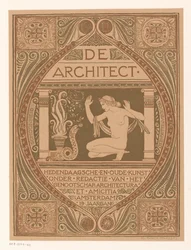 Diseño de portada para: El arquitecto, 1911