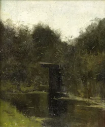 Rincón de un estanque cerca de Breukelen