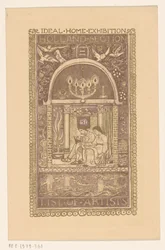 Diseño de portada para: Catálogo de la Exposición del Hogar Ideal, 1912