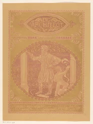 Diseño de portada para: El arquitecto, 1911