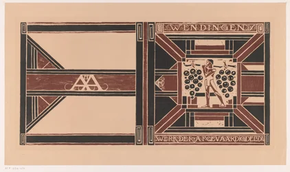 Diseño de portada para: Wendingen, 1921
Trabajo de los delegados (título en el objeto)
