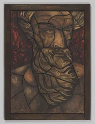 Diseño de la ventana del transepto norte de la catedral de Utrecht