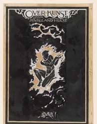 Segundo diseño de encuadernación para About Art, II, de R.N. Roland Holst
