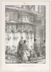 Restos y fragmentos arquitectónicos: Rouen - Fontaine de la Crosse