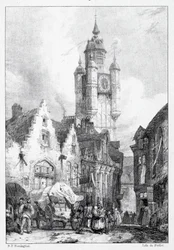 Bergues: La Torre del mercado, 1824