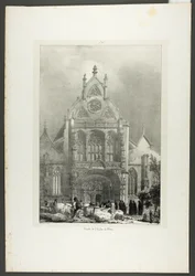 Fachada de la iglesia de Brou