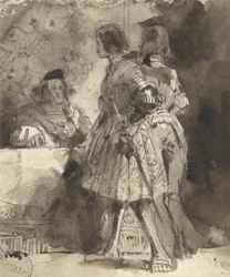 Goetz von Berlichingen ante el magistrado imperial, c.1826