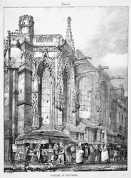 Restos y fragmentos de arquitectura de la Edad Media: Iglesia St. Sauveur, Caén