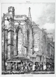 Restos y Fragmentos de Arquitectura de la Edad Media: Iglesia de San Salvador, Caen