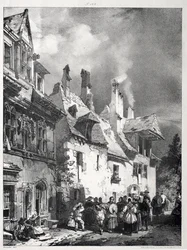 Calle en las afueras de Besanzón, Francia