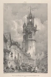 Torre del Gros-Horloge, construida bajo el dominio inglés en 1417