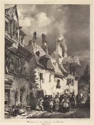 Vista de una calle en las afueras de Besançon