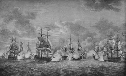 La Batalla de Cap-Français, c1760
