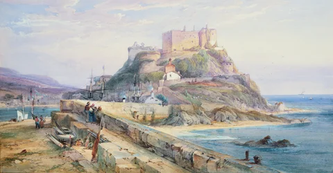 Castillo de Mont Orgueil, Gorey, Jersey, 1876