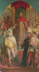 El Príncipe Enrique (1387-1422) reconociendo la autoridad del juez Gascoigne (c.1350-1419) 1845