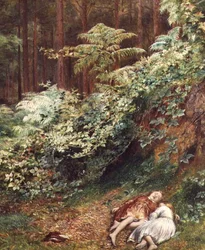 Los niños en el bosque-mañana