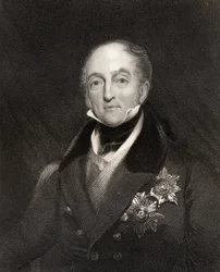 Sir Gore Ouseley, primer baronet, grabado por H. Cook, de 
