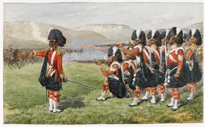 El 93º de los Highlanders de Sutherland en la Batalla de Balaclava 25 de octubre de 1854: La Línea Roja Delgada, 1854