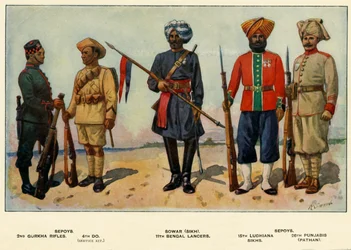 Tipos del Ejército Indio, 1919