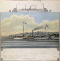 Barco de Vapor del Río Hudson 