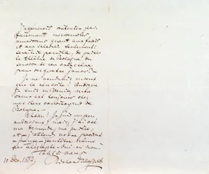 Carta manuscrita de Richard Wagner a Luigi Mancinelli, 10 de diciembre