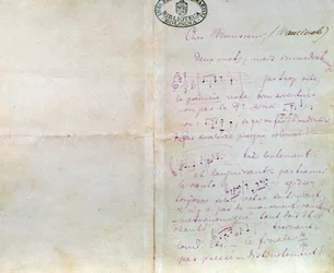 Carta manuscrita de Richard Wagner a Luigi Mancinelli, 10 de diciembre
