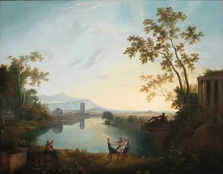 Apolo y las estaciones (Paisaje clásico)