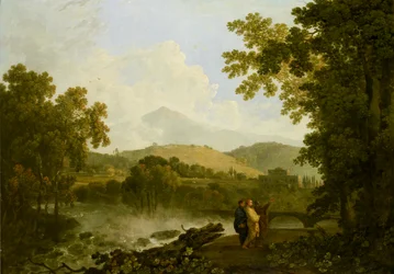 Cicerón y sus dos amigos, Ático y Quinto, en su villa en Arpino, 1769-1770