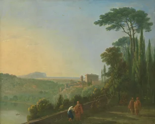 Lago Nemi y Genzano desde la terraza del monasterio capuchino