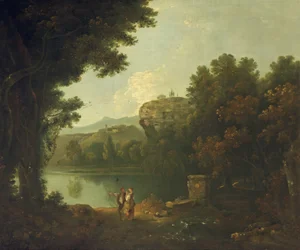 En el Tíber, cerca de Roma (óleo sobre lienzo)