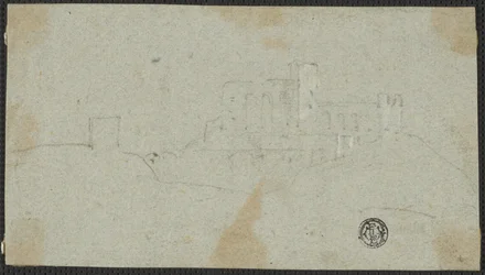 Boceto de fortaleza en colina