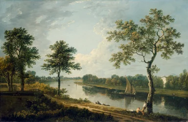 El Támesis cerca de Marble Hill c.1762 (óleo sobre lienzo)