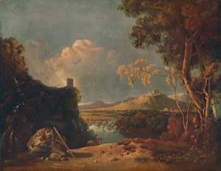 El Monje Blanco - IV Paisaje Italiano, con Monje Blanco, c1752