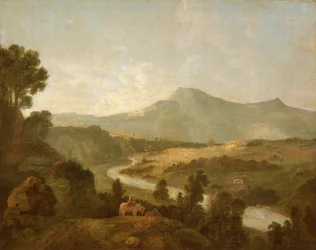 Valle del Mawddach con Cader Idris (óleo sobre lienzo)