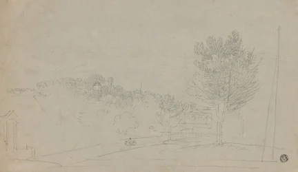 Vista de la Casa y Jardines de Wilson (recto); Vista de la Casa y Jardines de Wilson (verso)