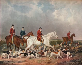 Los perros de caza del Conde de Derby, c1823