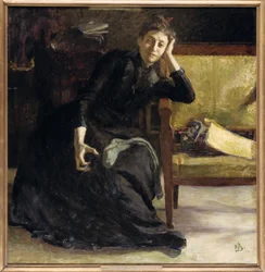 La artista Eva Bonnier