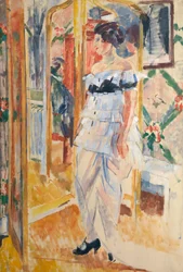 Retrato de Madame Giroux, c.1912-13 (óleo sobre lienzo)