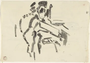 Boceto de una figura sentada