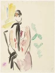 Boceto para un retrato de la Sra. De Carnière-Wouters, esposa del artista