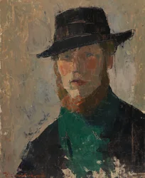 Autorretrato con sombrero negro