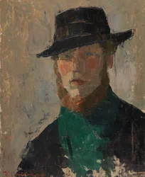 Autorretrato con sombrero negro