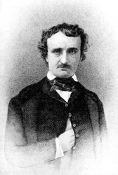 Edgar Allan Poe, autor de Cuentos de misterio e imaginación, 1923.