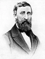 Henry David Thoreau, escritor naturalista estadounidense, 1923