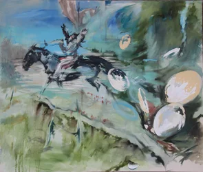 Stuntman Interruption, 2015 (acuarela)
