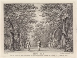 La muerte de Johan y Garcias: Cuatro hombres en el bosque El bosque (título sobre el objeto)