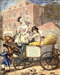Una lección hacia el oeste o una visita matutina a Betty Cole, Hammersmith Turnpike c.1782