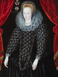 Retrato de una dama (óleo sobre tabla)